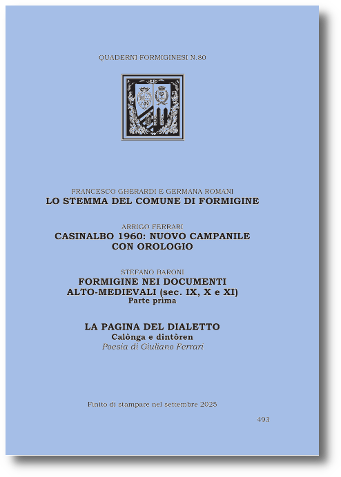 copertina Quaderni Formiginesi N. 80